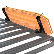 Slimline 3 recovery board bracket mounted to roof rack side profile