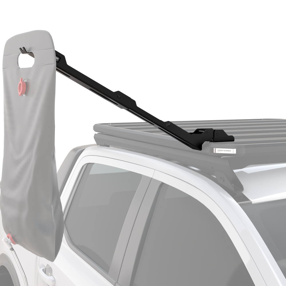 Slimline 3 shower arm mounted to roof rack side profile