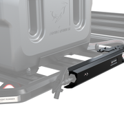 Tap extension bracket mounted to Slimline 3 rack side profile