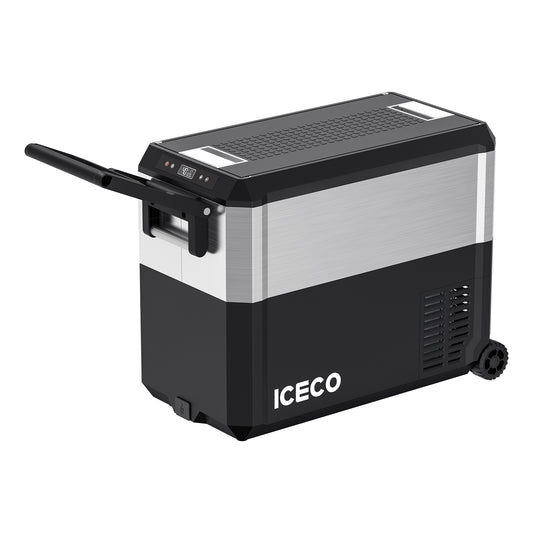 ICECO JP Pro wheeled portable fridge dual DC power ports USB