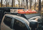 Recovery gear storage on roof rack