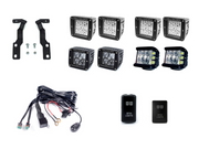 Cali Raised Low Profile Ditch Light Brackets Kit For 2016-2023 Toyota Tacoma