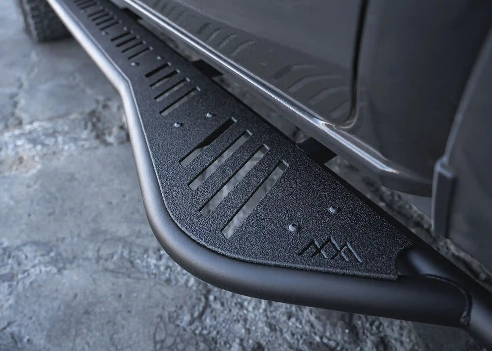 Close up of textured powder coat finish