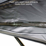 Kabari SuperFly heat tape seam seal prevents leaks construction detail