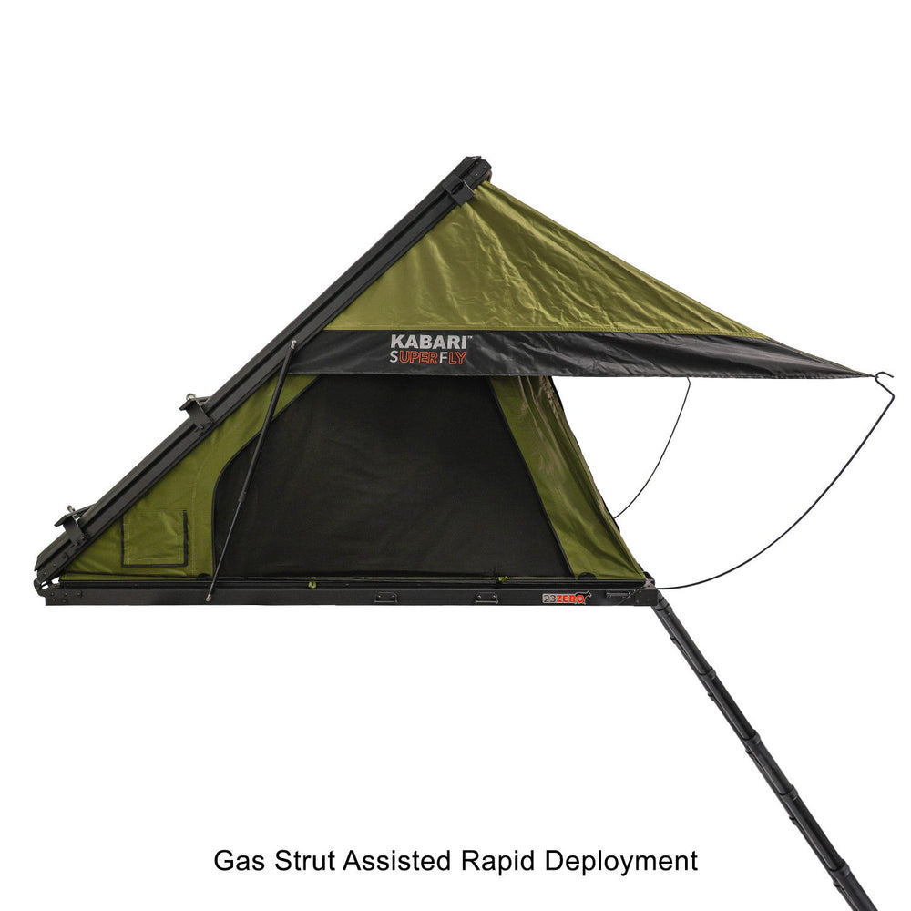 Kabari SuperFly gas strut assisted rapid deployment system detail