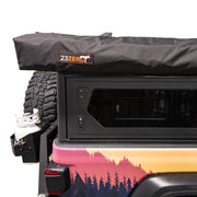 23Zero Onyx 270 awning packed away in branded transit cover with logo