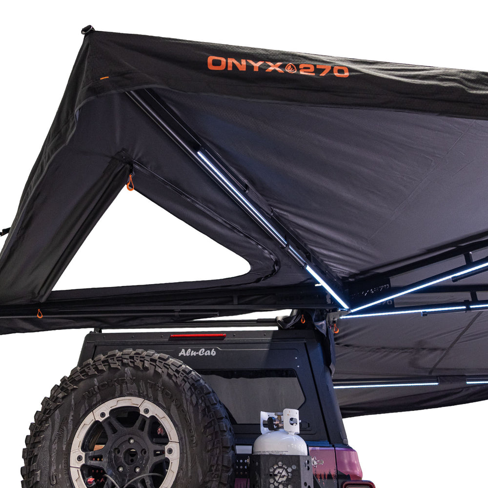 23Zero Onyx 270 awning rear pass-through ceiling opening for rooftop tent access