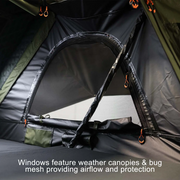 23Zero Armadillo Horizon 2: Premium Hardshell Rooftop Tent - All Seasons - (Left Open Only)