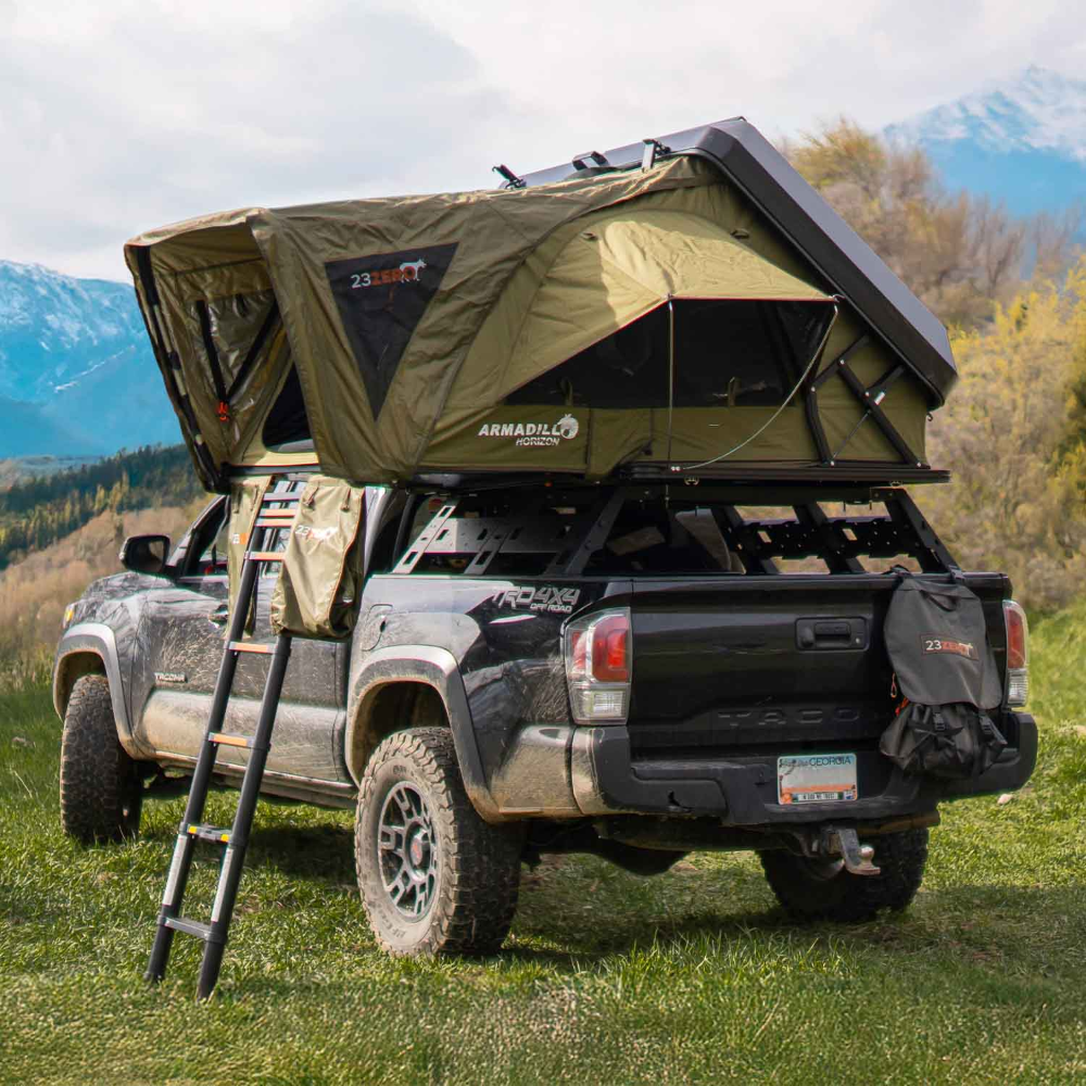 23Zero Armadillo Horizon 2: Premium Hardshell Rooftop Tent - All Seasons - (Left Open Only)