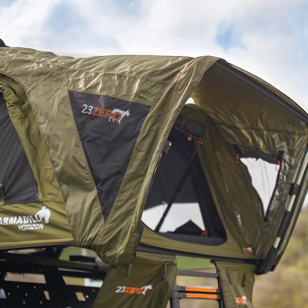 23Zero Armadillo Horizon 2: Premium Hardshell Rooftop Tent - All Seasons - (Left Open Only)