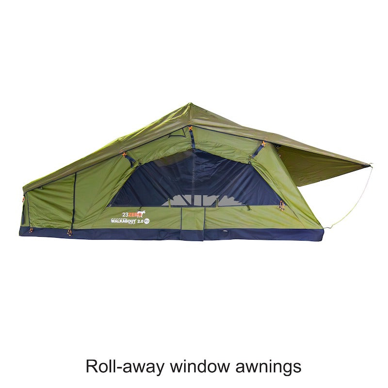 23 zero walkabout car top tent