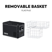 ICECO VL45ProS black 12V fridge freezer lifestyle camping setup