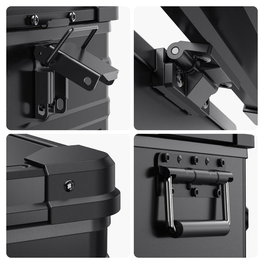 ICECO APL35 black ultralight dual zone freezer overhead view