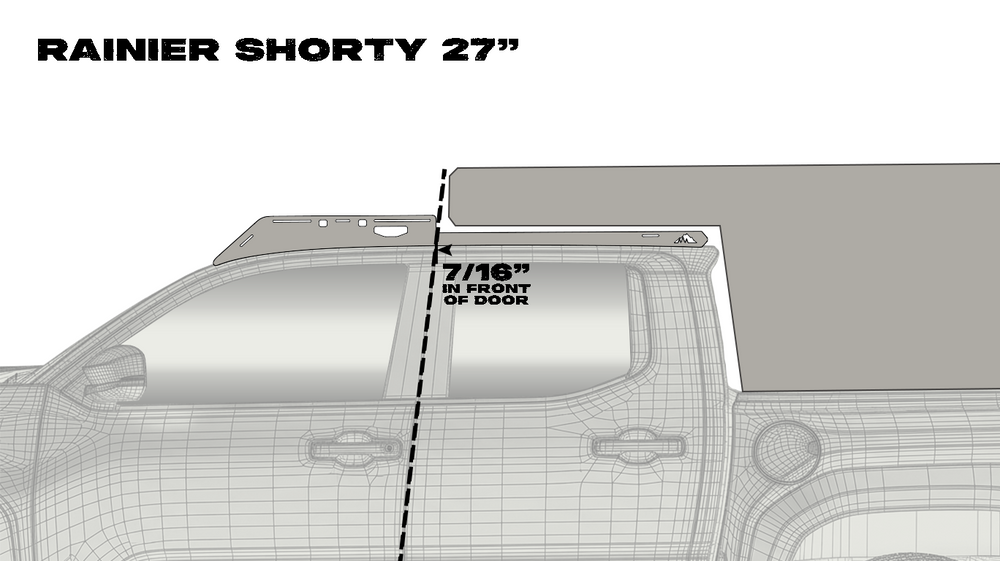 Sherpa The Rainier Shorty (2024+ Tacoma Camper Roof Rack)