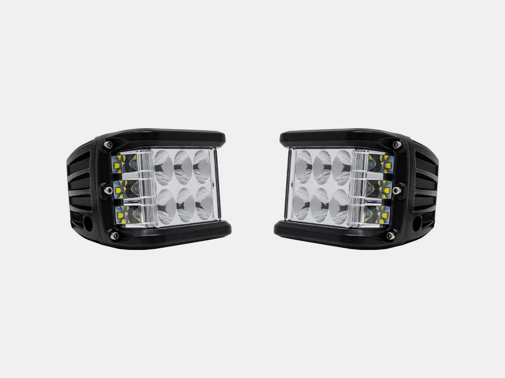 Cali Raised Low Profile Ditch Light Brackets Kit For 2016-2023 Toyota Tacoma