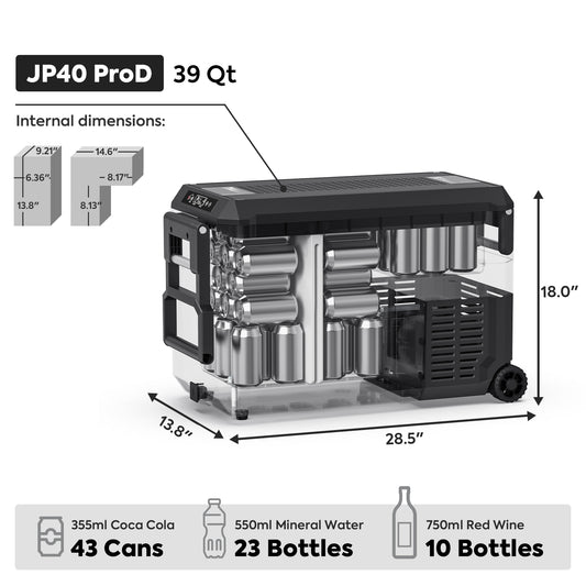 ICECO JP40 Pro portable freezer overhead open view