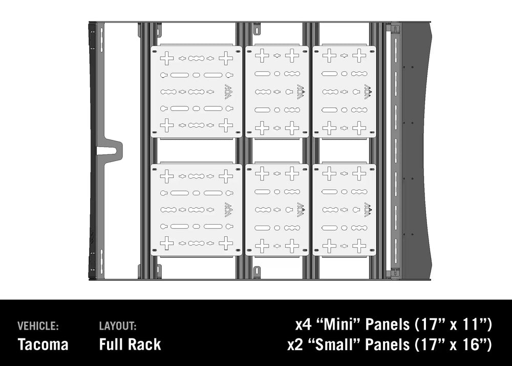 Deck panel layout diagram