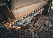 Tacoma rock sliders protecting during off-road use