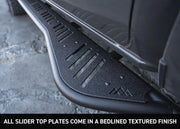 Textured finish on aluminum top plate