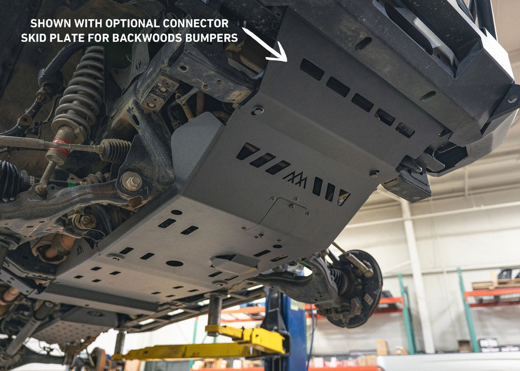 Optional Front Bumper connector plate for Backwoods Adventure Mods Aluminum 2nd and 3rd Gen Toyota Tacoma Skid Plate Kit