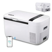ICECO GO20 white dual zone portable fridge with insulated cover