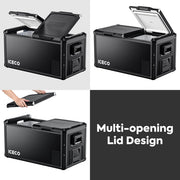 ICECO VL75ProD 79.2QT fridge freezer dual DC power and USB ports