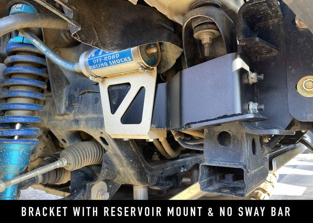 Close-up of frame bracket for Backwoods Adventure Mods Toyota Tacoma (2016+) Hi-Lite Off Road Front Bumper without Bull Bar