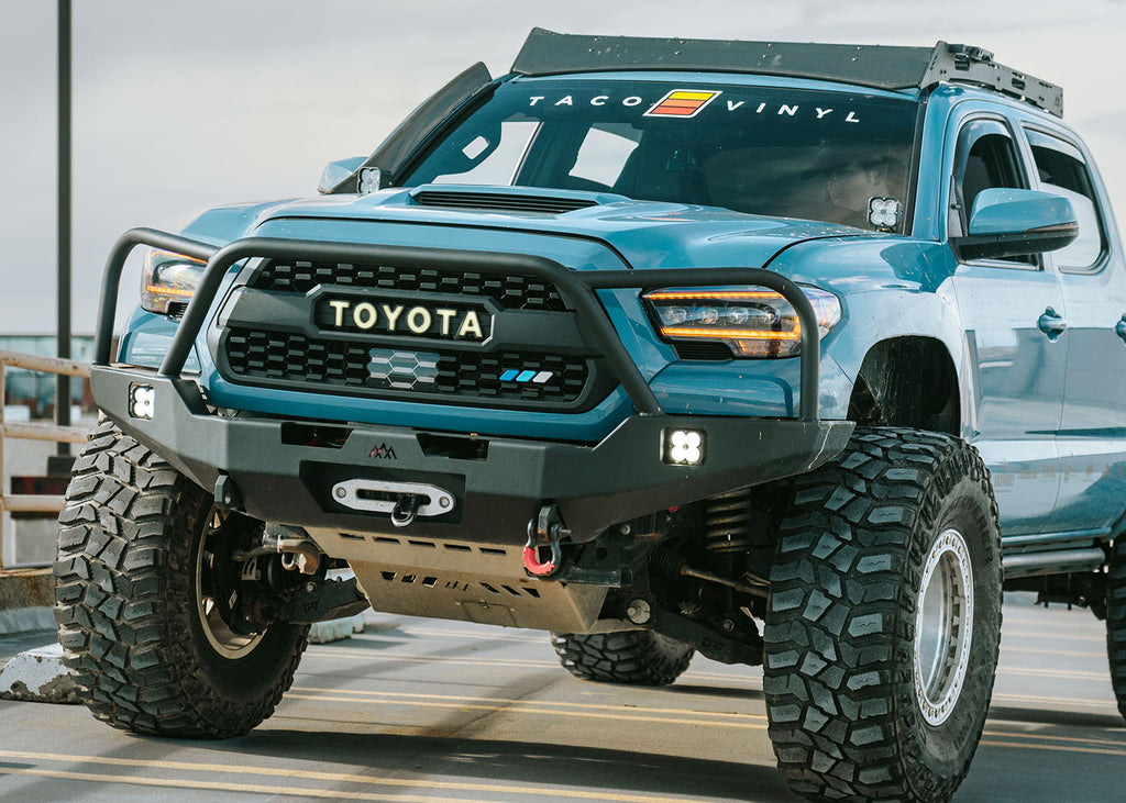 Image of the Hi-Lite Overland Hybrid Front Bumper included in the Backwoods Adventure Mods 3rd Gen Toyota Tacoma Essentials Off Road Kit bundle