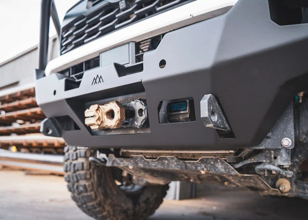 Steel winch cradle close up