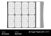 Modular deck panel system diagram