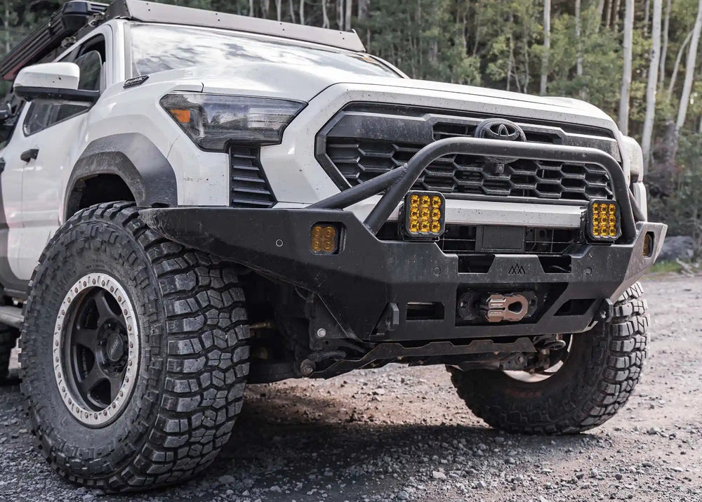 Prerunner bumper with winch installed