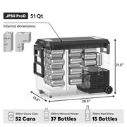 ICECO JP Pro dual zone silver wheeled fridge partition divider