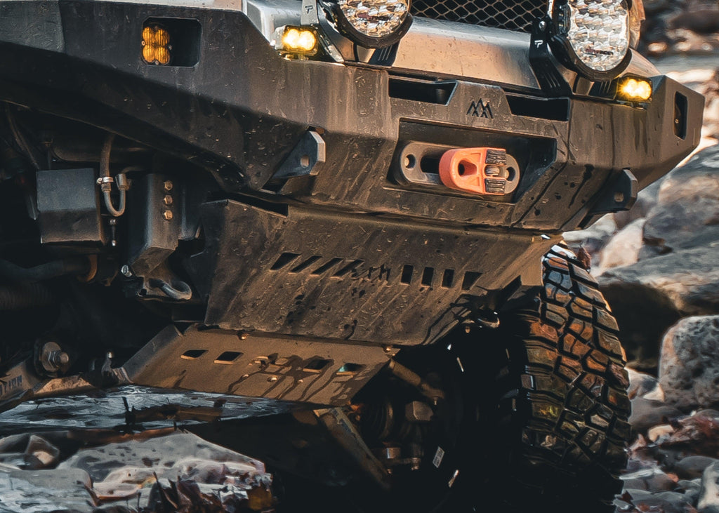 Toyota 4Runner (2010-2022) Aluminum Connector Skid Plate for Backwoods Adventure Mods 5th Gen 4runner Front Bumpers