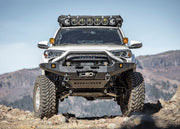 Backwoods Adventure Mods Hi-Lite Overland Hybrid Off Road 5th Gen Toyota 4Runner Front Bumper with Prerunner Bull Bar 