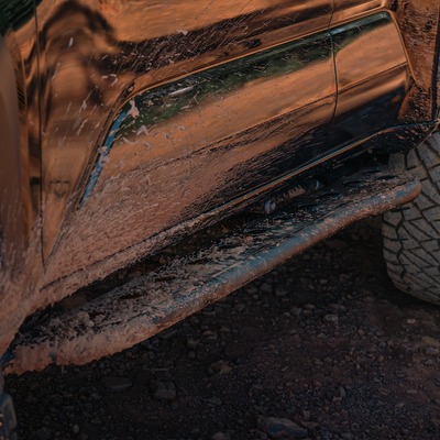 Cali Raised LED Step Edition Rock Sliders For 2024+ Toyota Land Cruiser