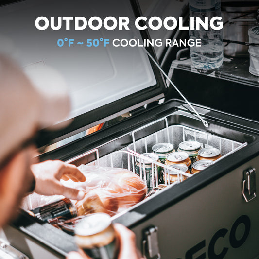 ICECO VL45 portable fridge freezer insulated cover installed
