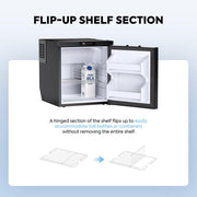 ICECO BF86 tall built-in freezer loaded with food and drinks