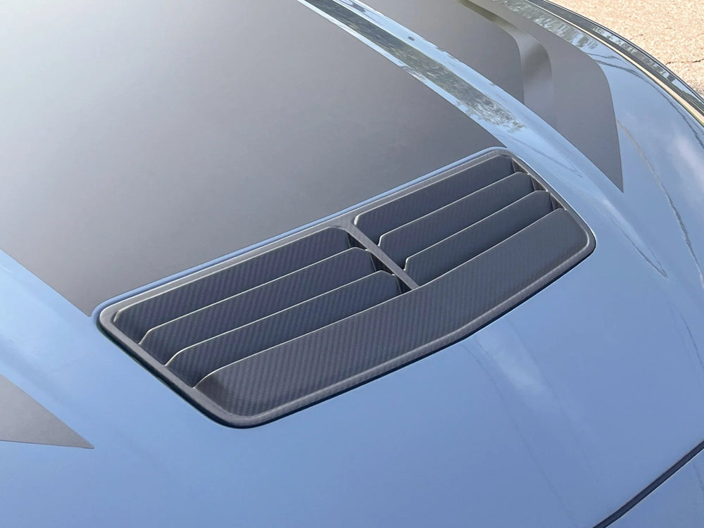 2024-Current Ford Mustang GT Dry Carbon Hood Vent