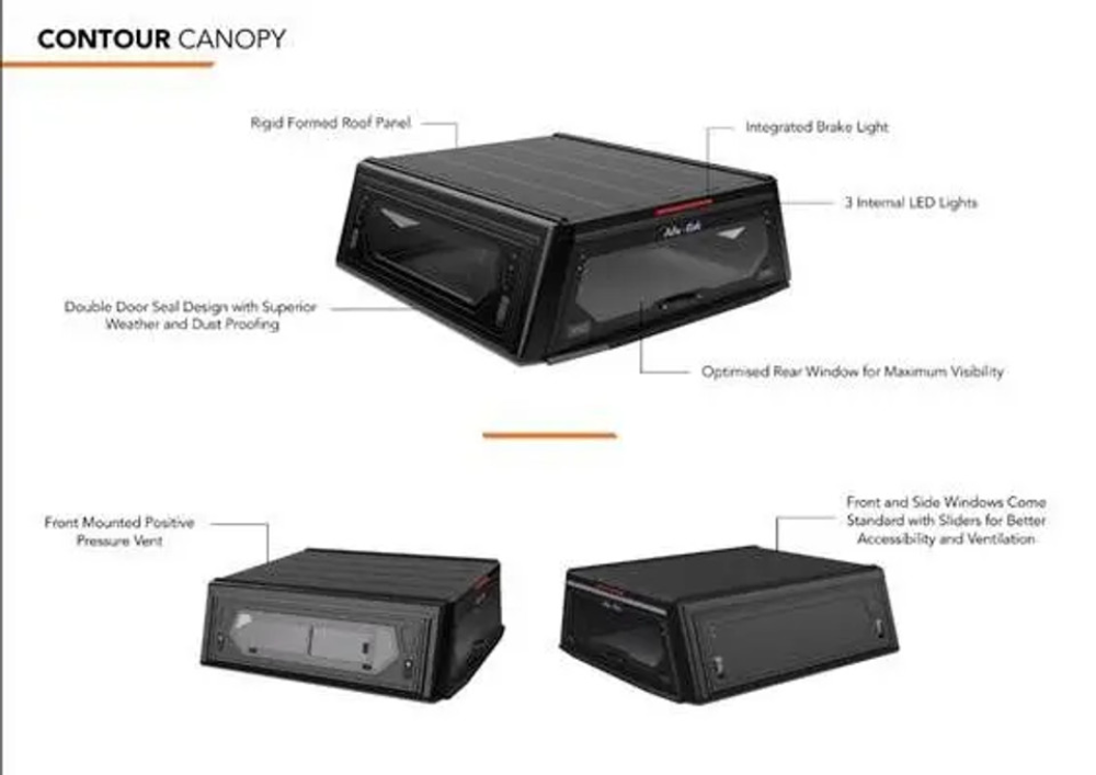 Alu-Cab Contour Canopy For Jeep Gladiator 2019-Current