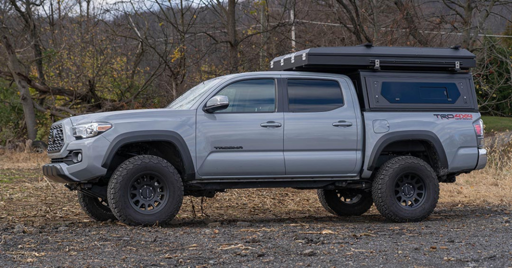 Alu-Cab Contour Canopy with Side Windows For Toyota Tacoma 2016-2023 5' Short Bed 