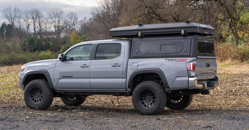 Alu-Cab Contour Canopy with Side Windows For Toyota Tacoma 2016-2023 5' Short Bed 