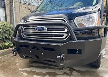 Strecos Front Bumper Reinforcement For 2015-2025 Ford Transit-150 – Upper & Lower, Steel