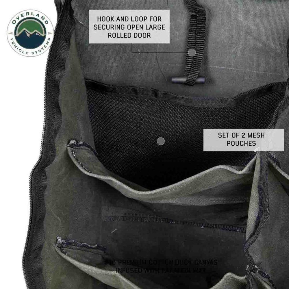 Overland Vehicle Systems Camping Gear Storage Bag - #16 Waxed Canvas