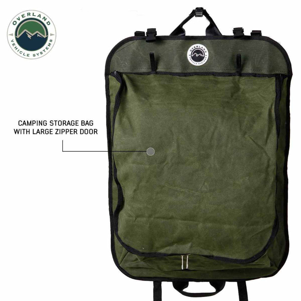 Overland Vehicle Systems Camping Gear Storage Bag - #16 Waxed Canvas