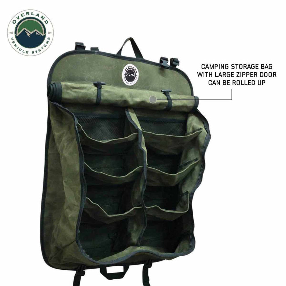 Overland Vehicle Systems Camping Gear Storage Bag - #16 Waxed Canvas