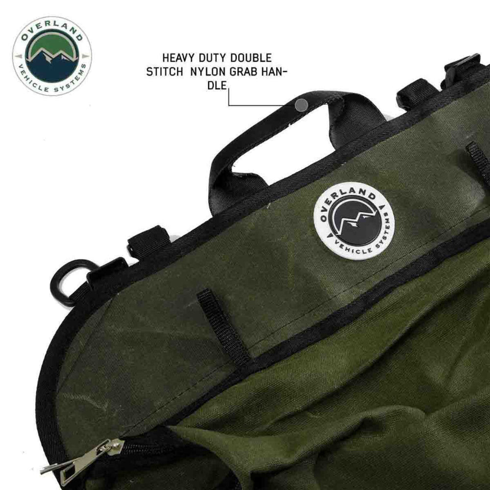 Overland Vehicle Systems Camping Gear Storage Bag - #16 Waxed Canvas