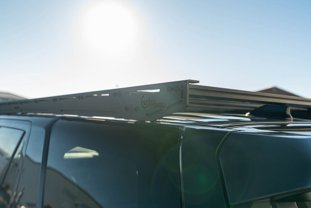 Close Up View of the Prinsu logo on the Prinsu 4Runner roof rack