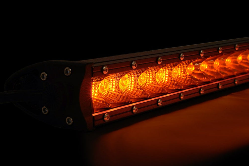 Cali Raised LED 42" Slim Single Row LED Bar (Amber)