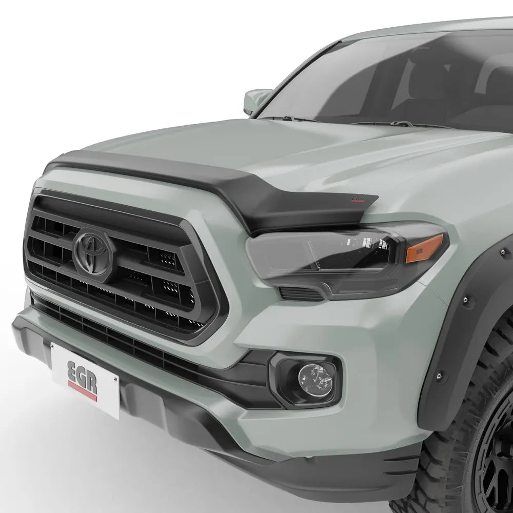 Close up view of the EGR Superguard Hood Guard For Toyota Tacoma