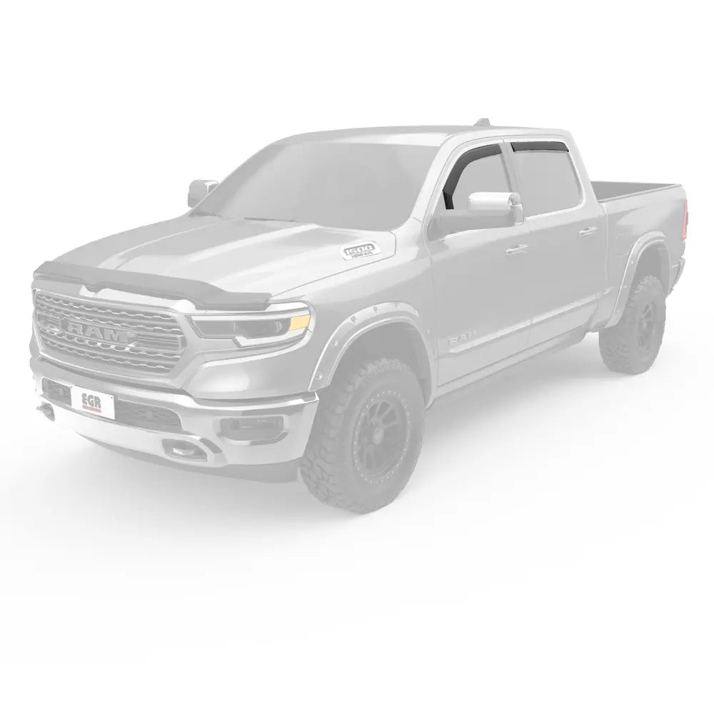Image showing the EGR Windows Visors highlighted while mounted on RAM 1500